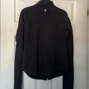 Lululemon black zippered jacket, slim fit